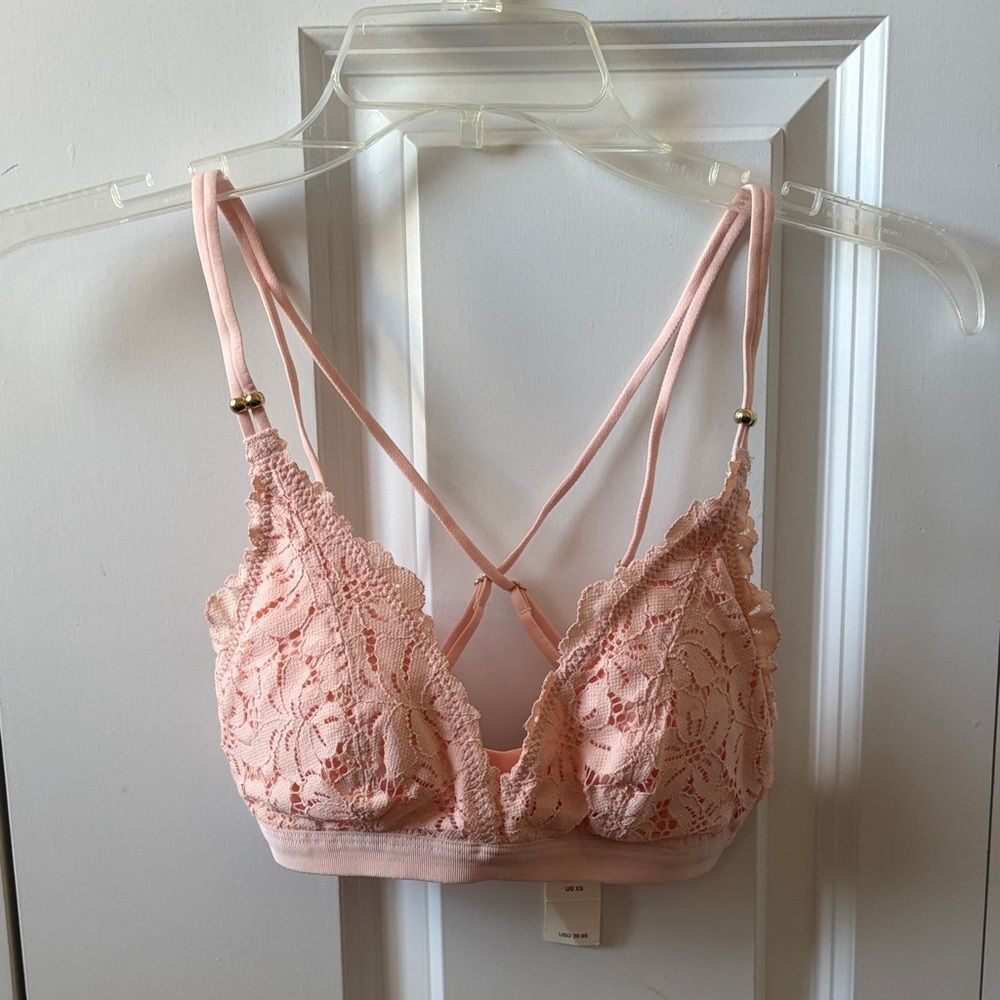 Aerie Lace Bralette in Blush Size XS New with Tags